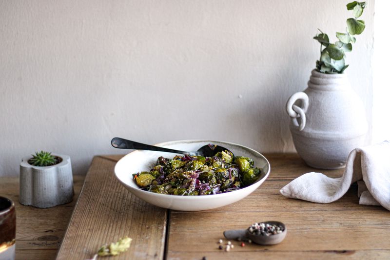 Mediterranean salad with feta, olives, cucumber and greens